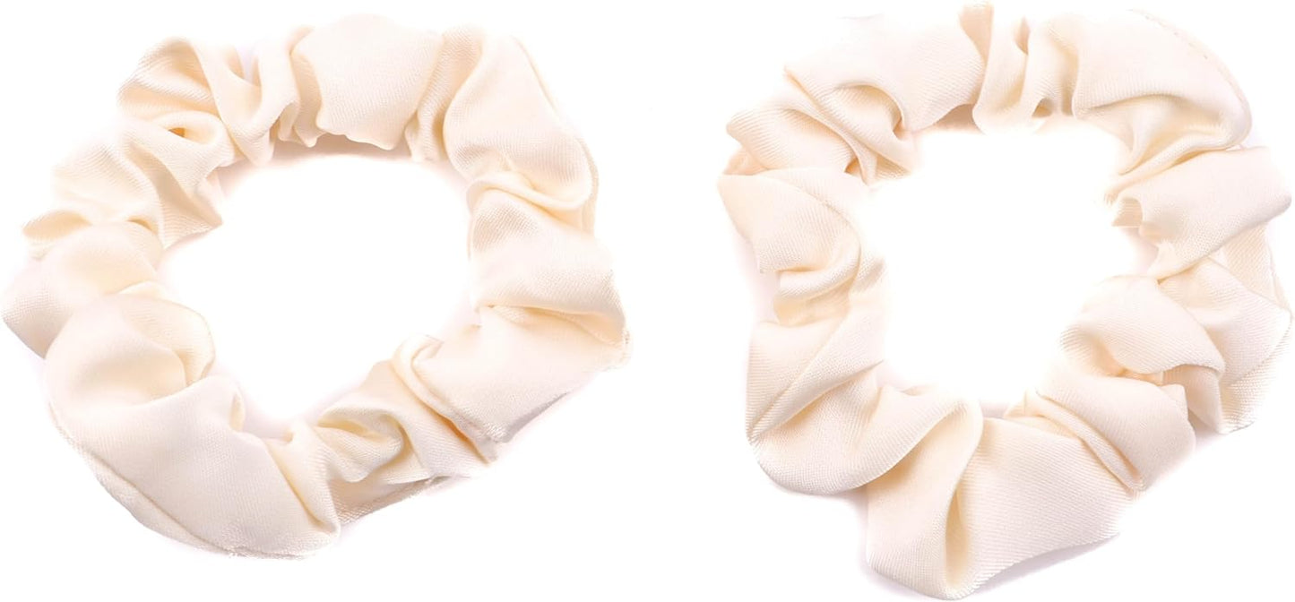 2pcs small luxurious satin hair tie