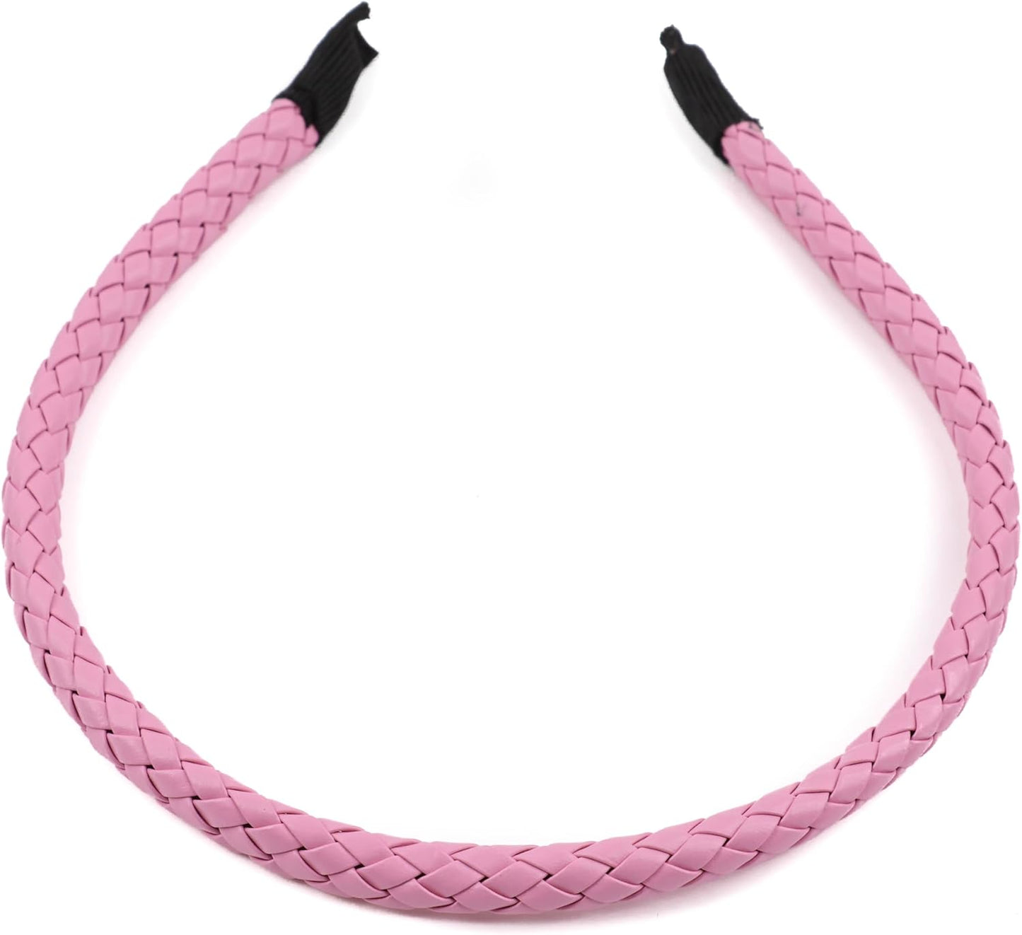 Braided  PU faux leather headband