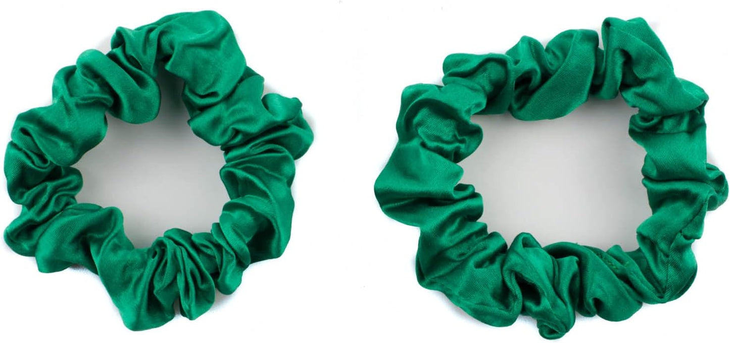2pcs pure silk small scrunchies