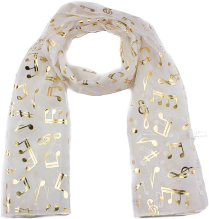 musical notes Lightweight scarf