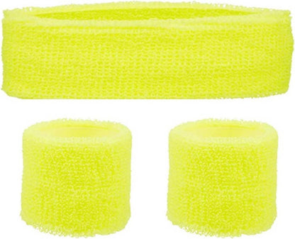 Sweatbands Headband Wristband Set