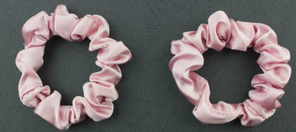 2pcs pure silk small scrunchies
