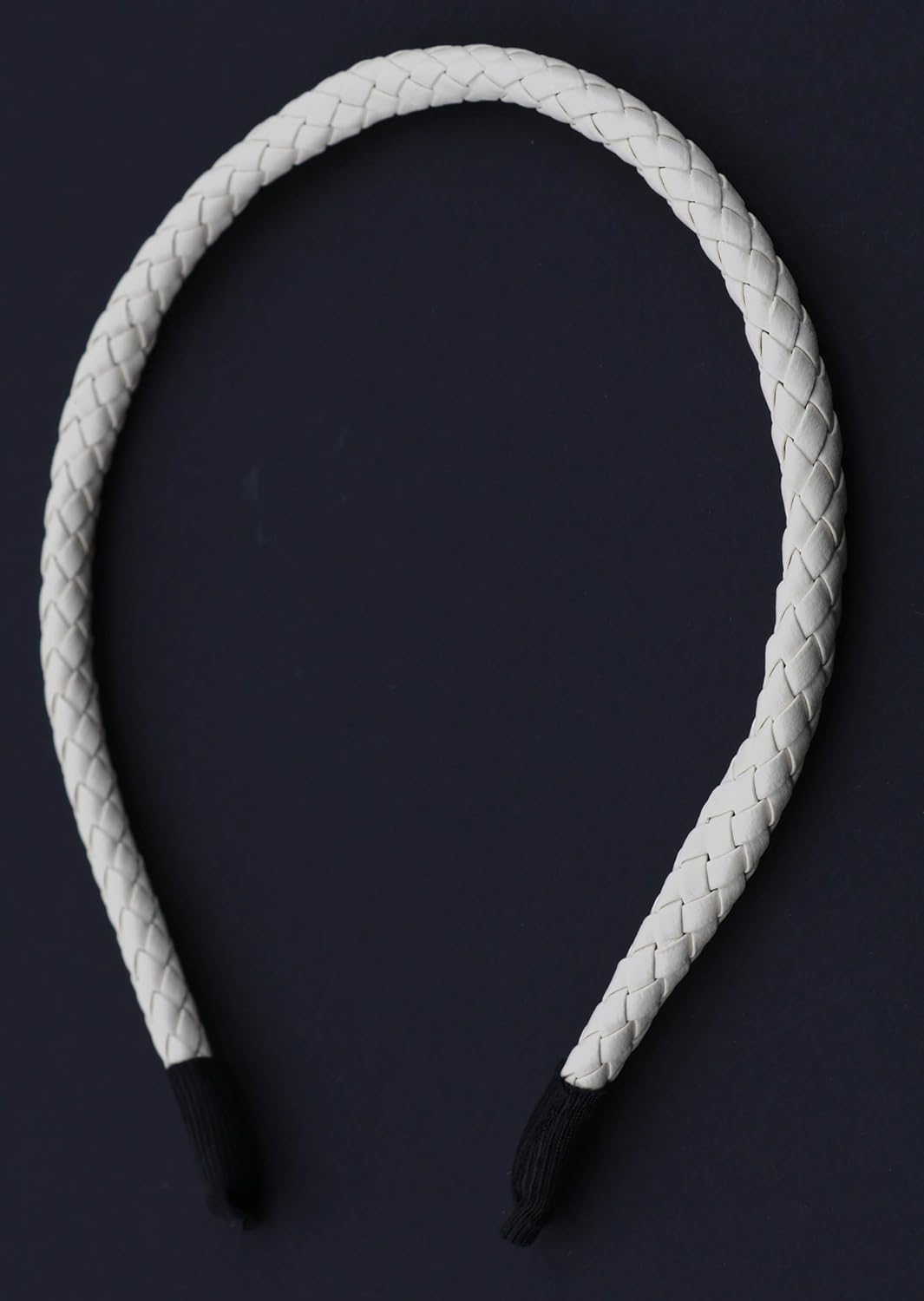 Braided  PU faux leather headband