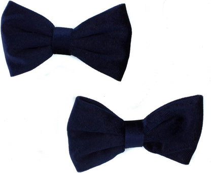 Pair of velvet bow hair clip