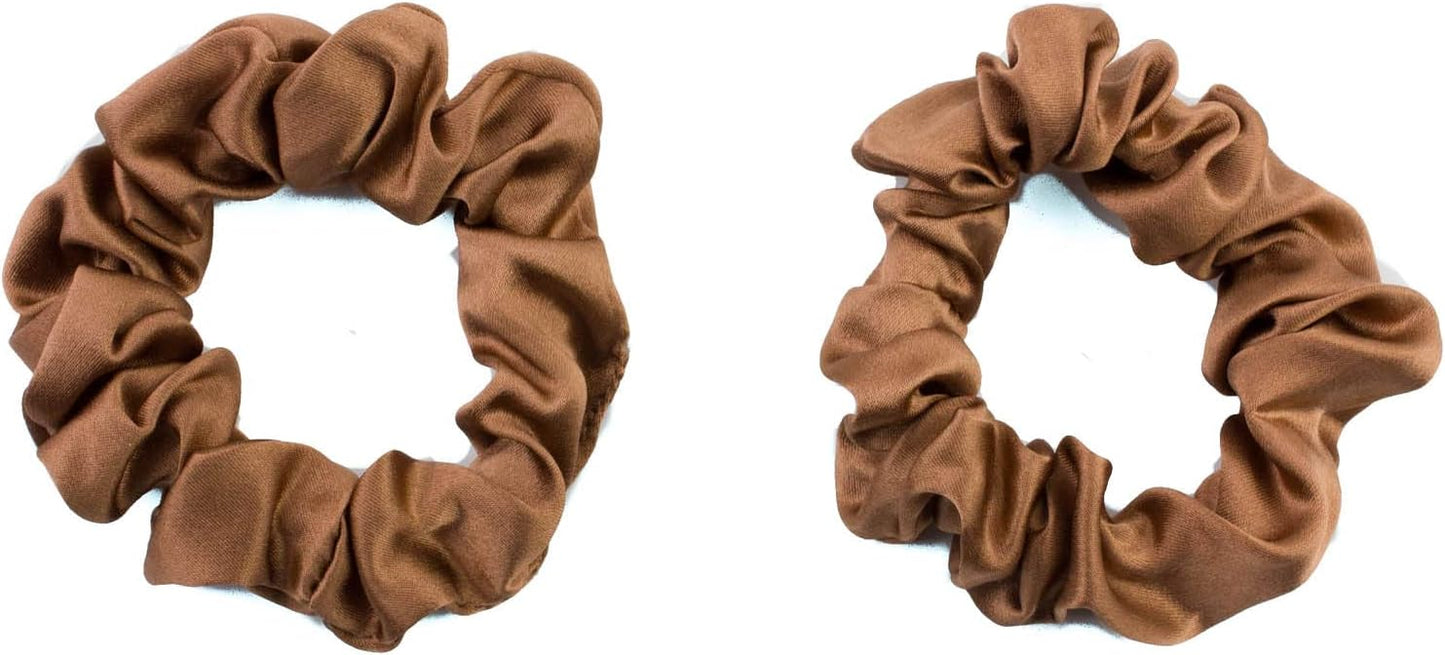 2pcs pure silk small scrunchies