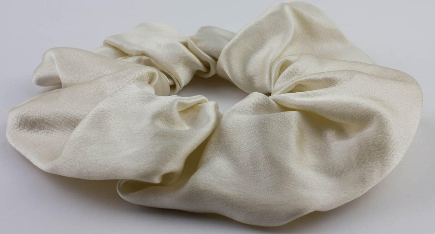 Large pure silk scrunchies