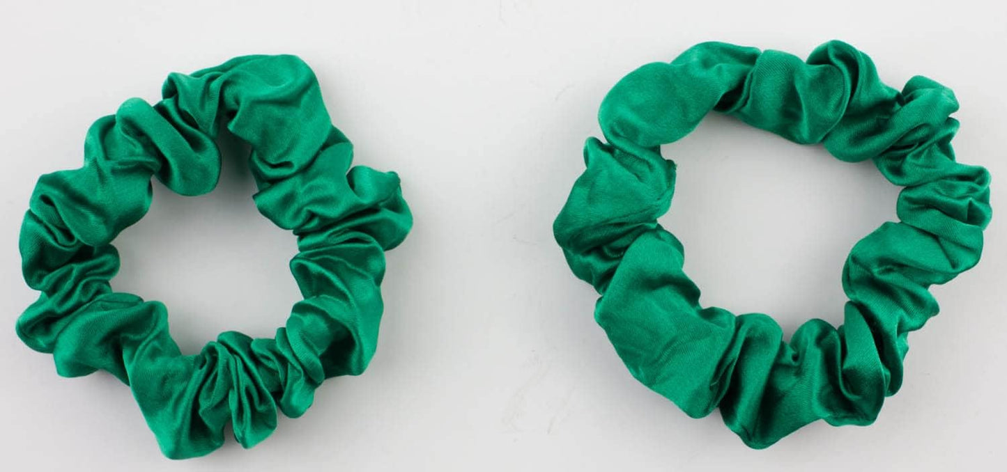 2pcs pure silk small scrunchies