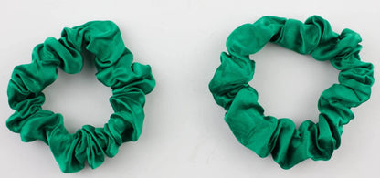 2pcs pure silk small scrunchies