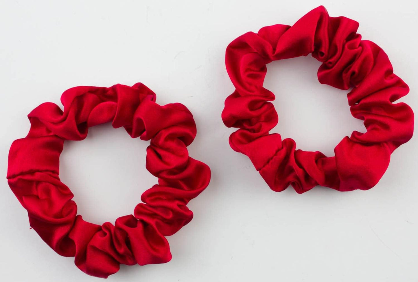 2pcs pure silk small scrunchies