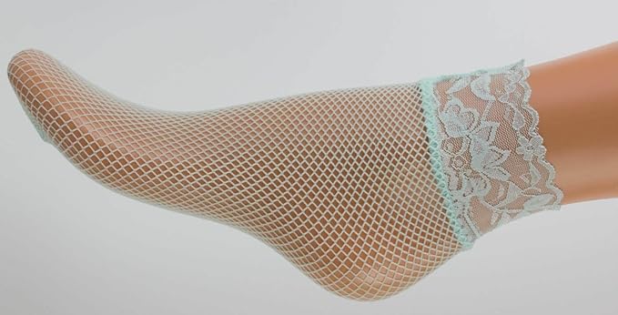 Fishnet ankle Socks Lace top