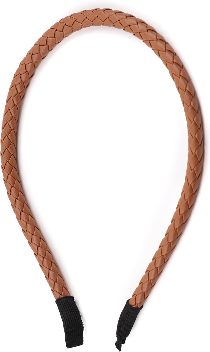 Braided  PU faux leather headband