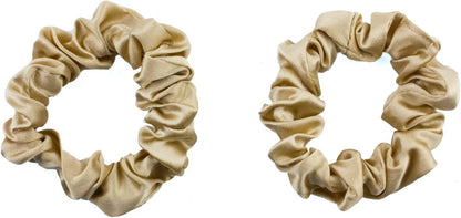 2pcs pure silk small scrunchies