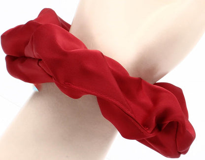 Large luxurious satin hair tie