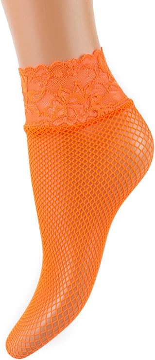 Fishnet ankle Socks Lace top