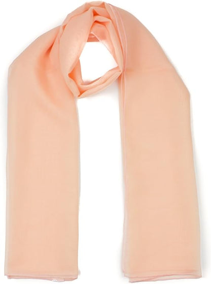 Classy plain chiffon scarf
