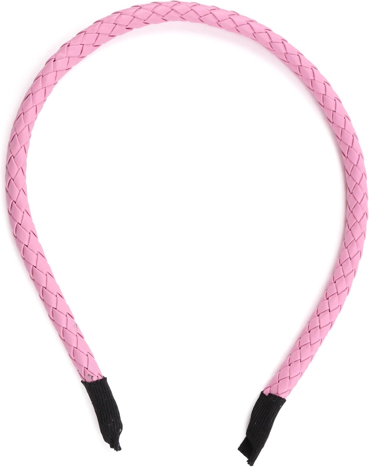 Braided  PU faux leather headband