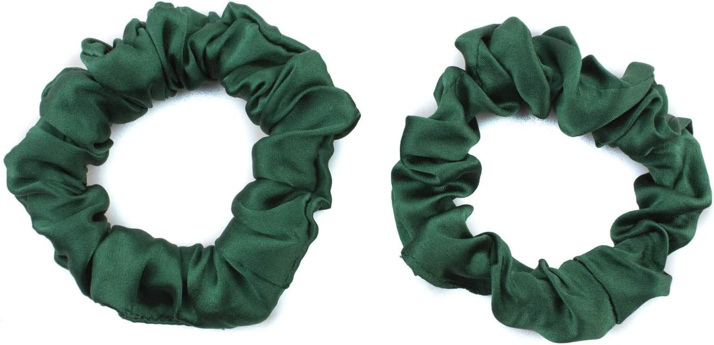 2pcs pure silk small scrunchies