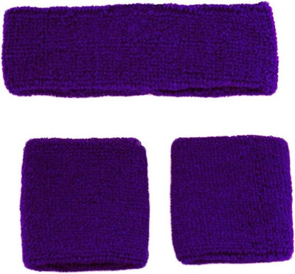 Sweatbands Headband Wristband Set