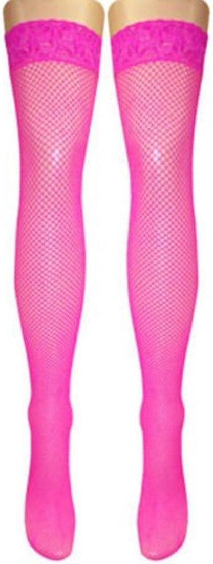 Fishnet holdups Silicon Lace Top Stocking