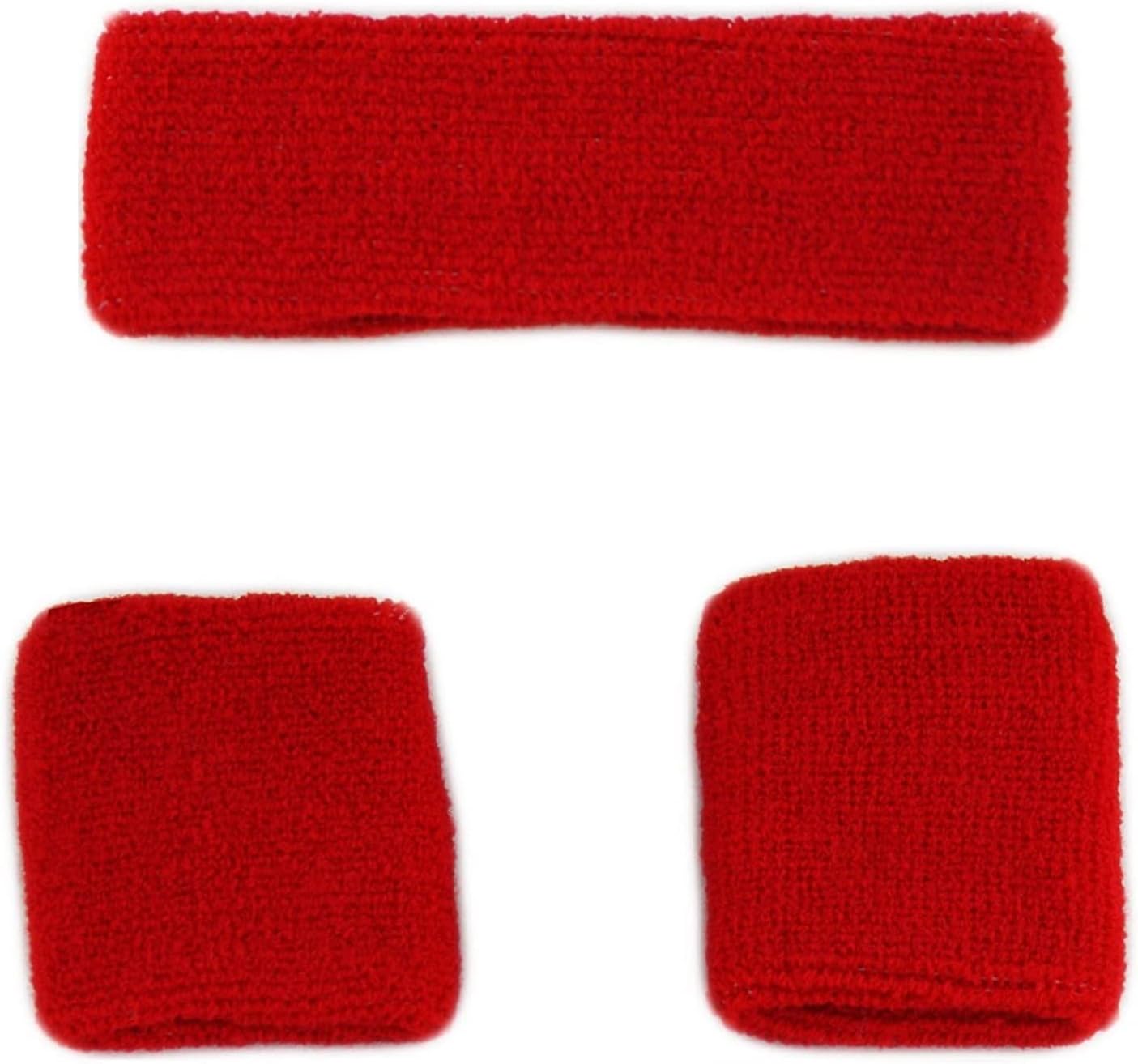 Sweatbands Headband Wristband Set