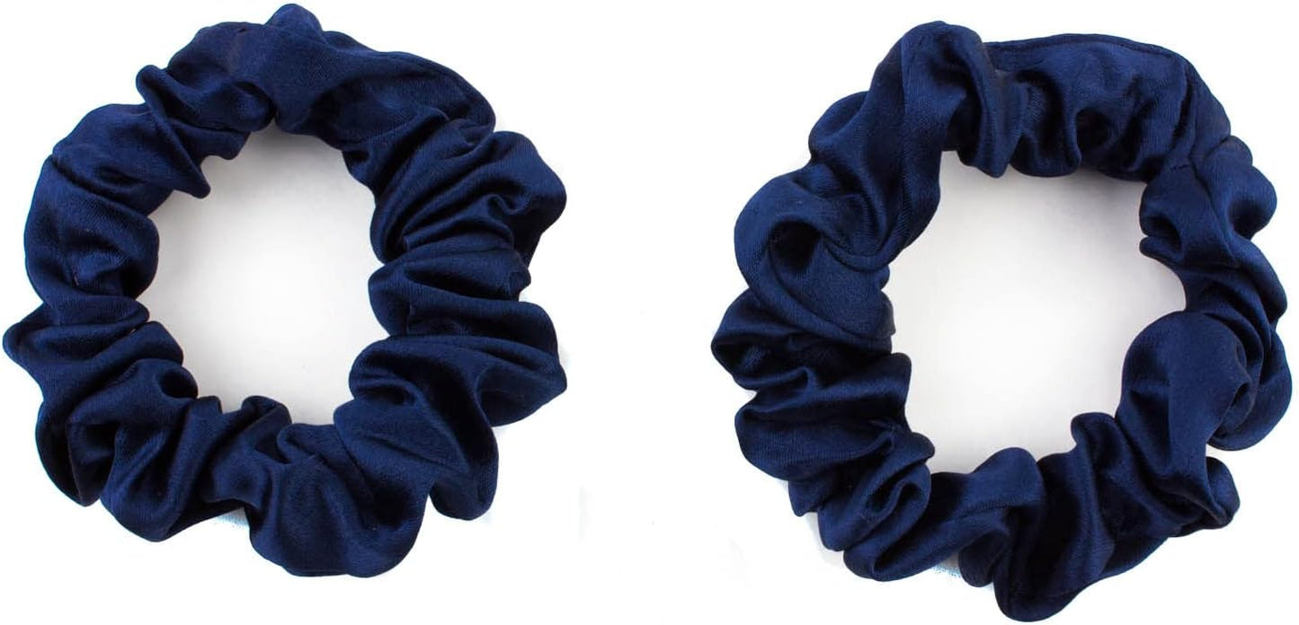 2pcs pure silk small scrunchies