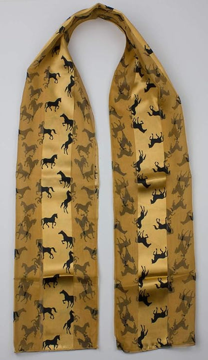 Horse print soft silky scarf