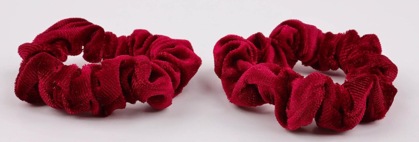 2pcs premium velvet small scrunchies