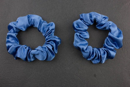 2pcs pure silk small scrunchies