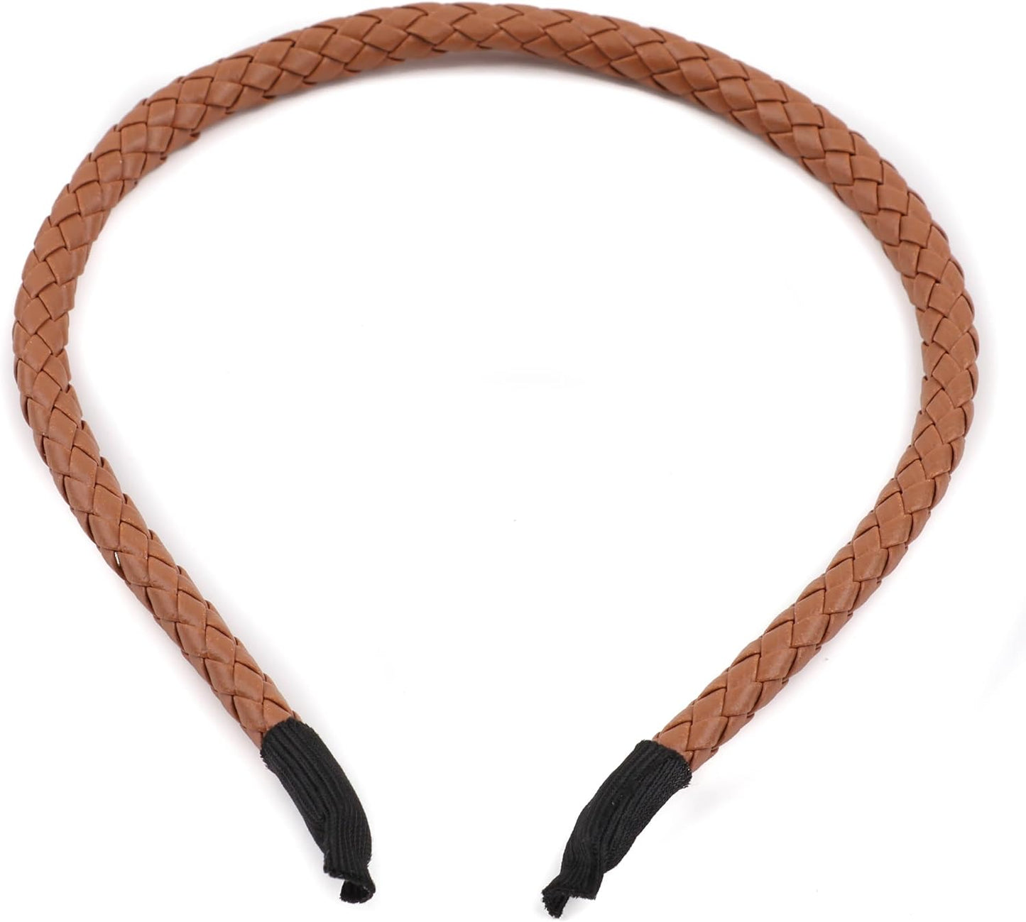 Braided  PU faux leather headband