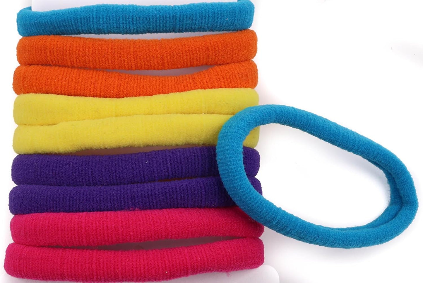 Set of 10pcs plain jersey large elastic