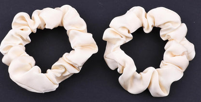 2pcs small luxurious satin hair tie