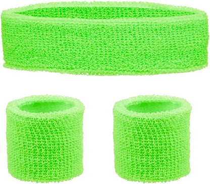 Sweatbands Headband Wristband Set