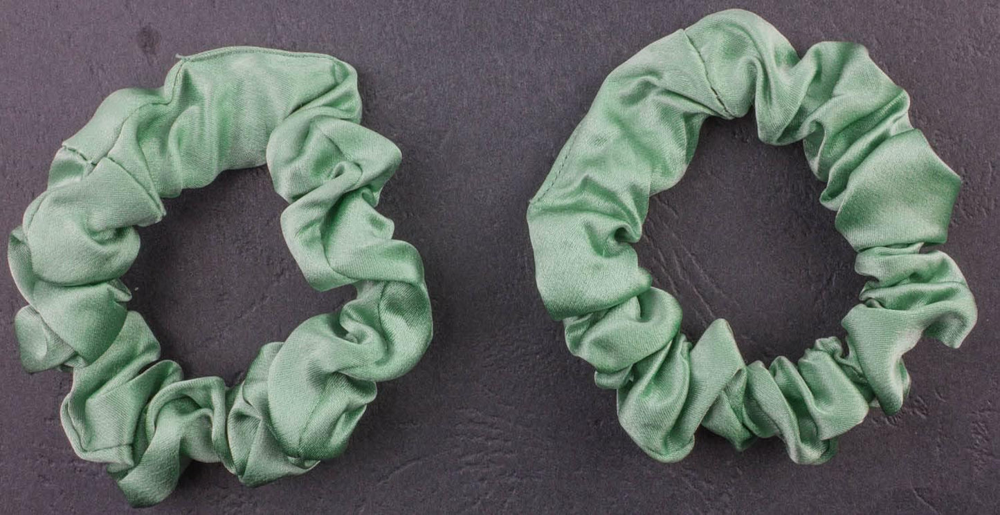 2pcs pure silk small scrunchies