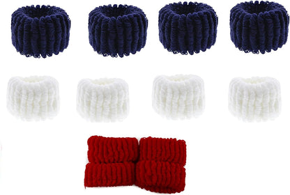 12pcs stretchy donut scrunchies