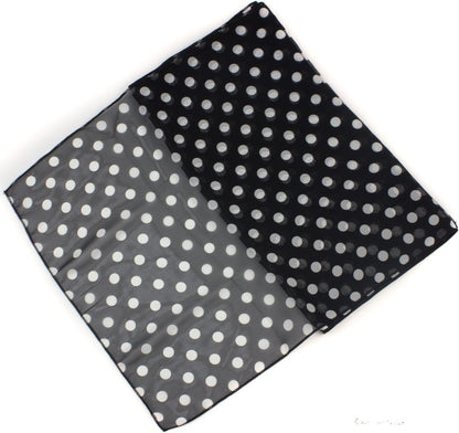 POLKA DOT CHIFON NECK WRAP