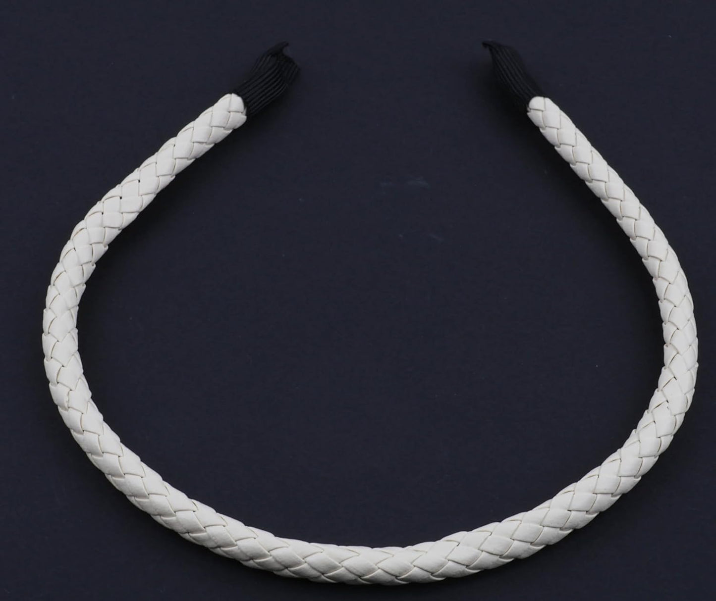Braided  PU faux leather headband