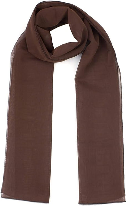 Classy plain chiffon scarf