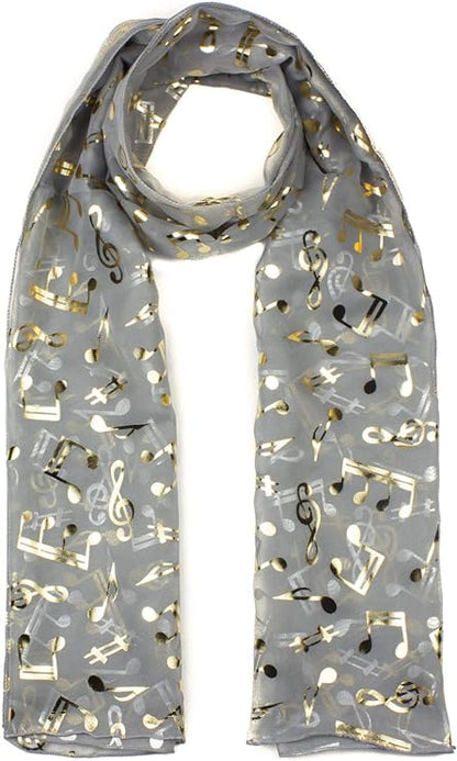 musical notes Lightweight scarf