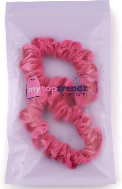 2pcs premium velvet small scrunchies
