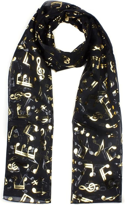 musical notes Lightweight scarf