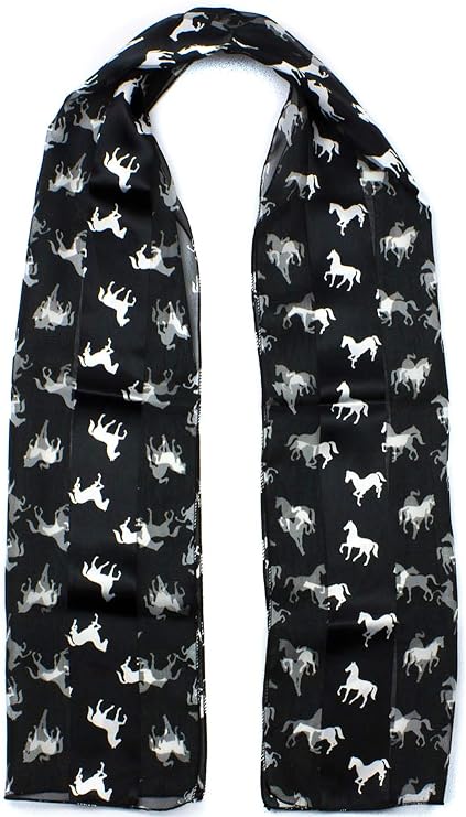 Horse print soft silky scarf