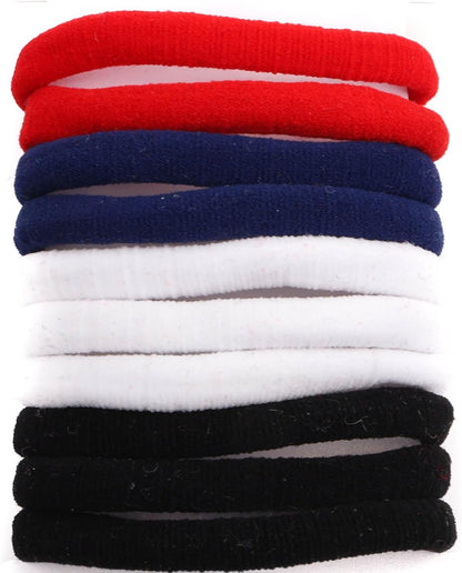Set of 10pcs plain jersey large elastic