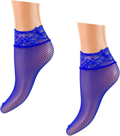 Fishnet ankle Socks Lace top