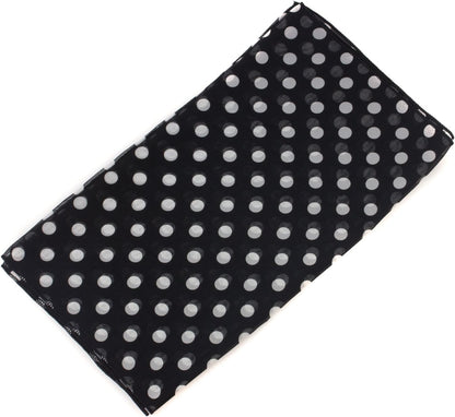 POLKA DOT CHIFON NECK WRAP