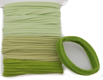 8pcs ribbed ponytail bands