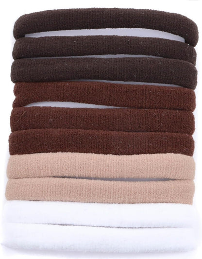 Set of 10pcs plain jersey large elastic