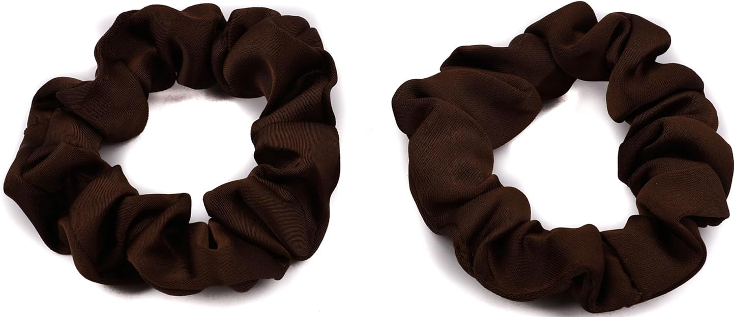 2pcs small luxurious satin hair tie