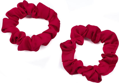 2pcs small luxurious satin hair tie