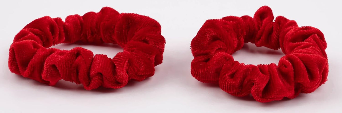 2pcs premium velvet small scrunchies