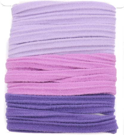 8pcs ribbed ponytail bands